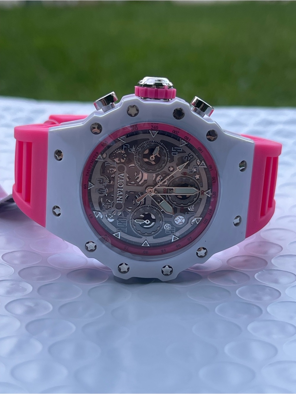 Invicta Racing Apexium Unisex Watch - 41mm, Pink (69620) - Picture 3 of 12